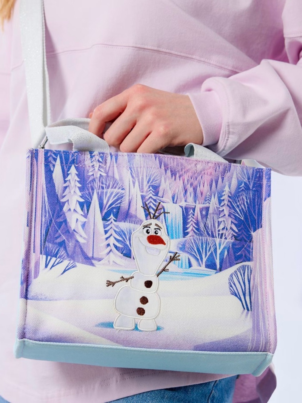 Disney Frozen Olaf and Sven Canvas Mini Tote Bag Disney UK Exclusive NWT